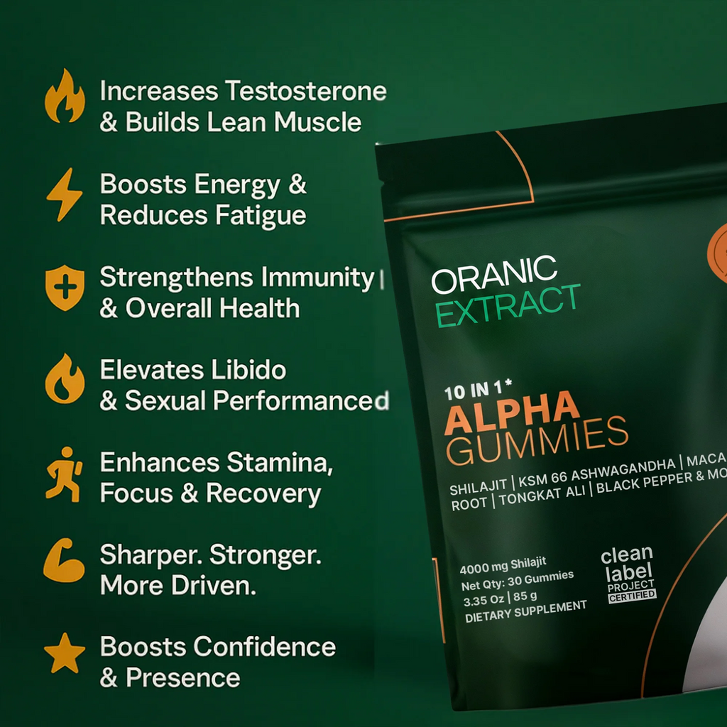 Oranic Extract ™ 10 in 1 Alpha Gummies