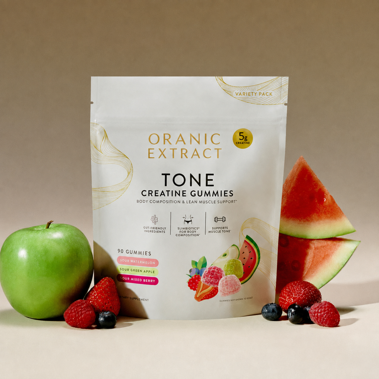 ORANIC EXTRACT® Tone Variety Pack (1 Bag, 3 Sour Flavors)